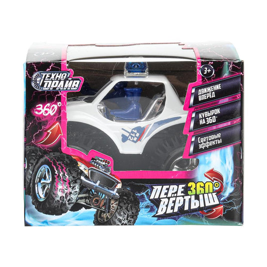 Машина-перевертыш на бат.свет, кор.11,5*9*9см ТЕХНОДРАЙВ в кор.2*96шт