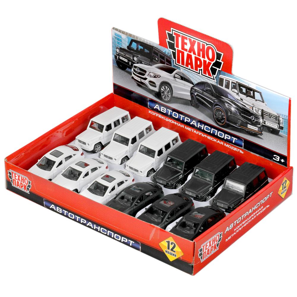 Машина металл MERCEDES-BENZ g-class/mercedes gle-coupe 12см, дв,баг, асс. Технопарк уп-12шт в кор6уп
