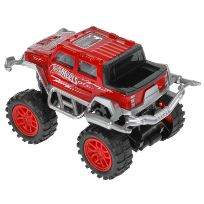 Машина металл свет-звук ДЖИП ХОТВИЛС 11см, инерц, красн, kor. Parc technologique dans le cor.2*72шт