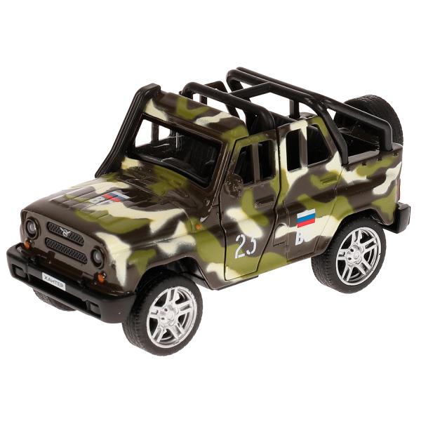 Машина металл UAZ HUNTER beach ВОЕННЫЙ, 11,5 см, откр дв, багаж., ин., kor. Parc technologique dans le cor.2*36шт