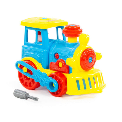 Полесье. Конструктор-транспорт "Паровоз" арт.71255 (48 элементов) (в сеточке) /9