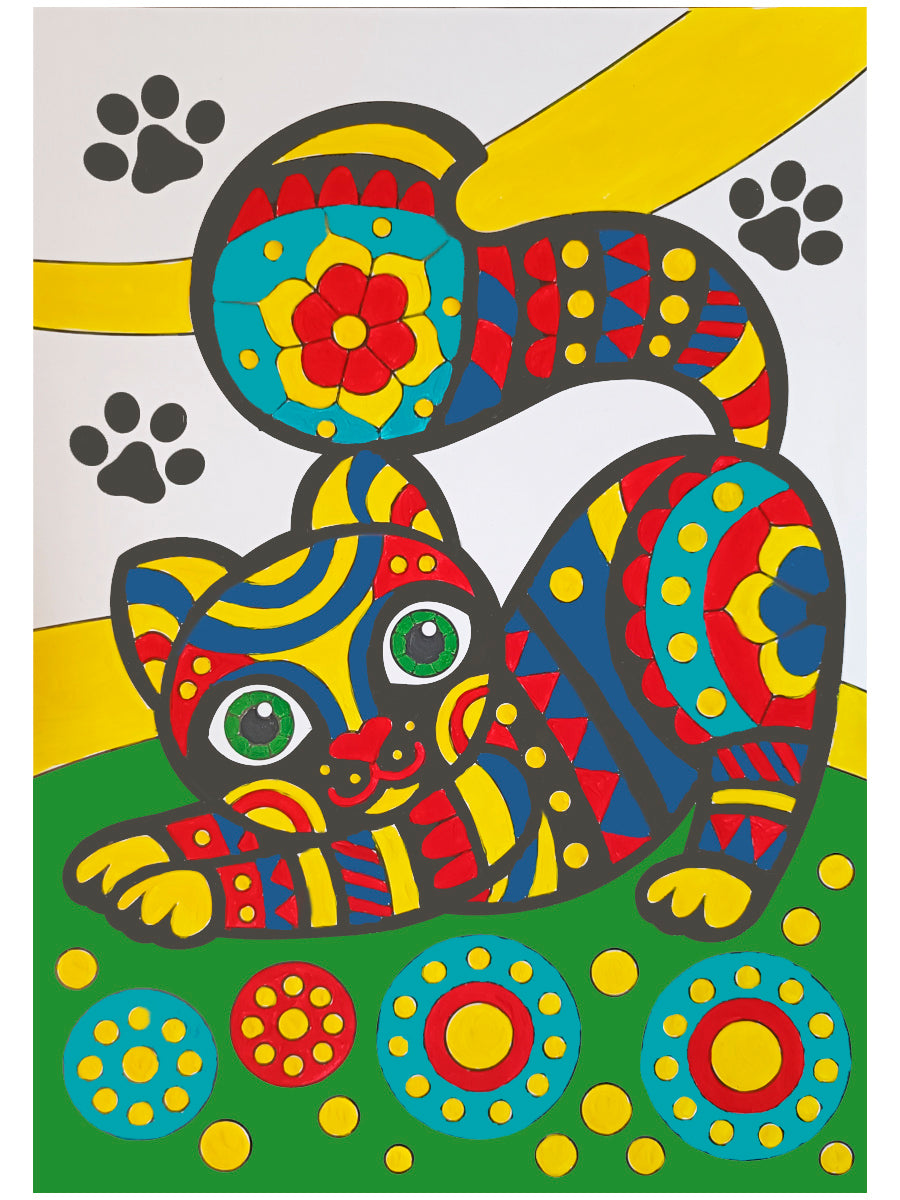 Набор для творчества. Раскраска "Котик"