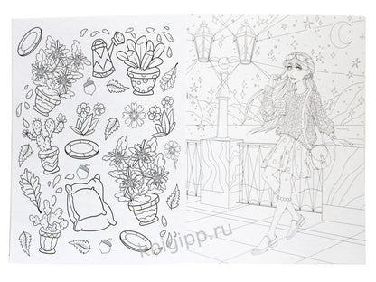 РАСКРАСКА С БРАСЛЕТИКАМИ. ТОЛЬКО ДЛЯ СТИЛЬНЫХ ДЕВЧОНОК