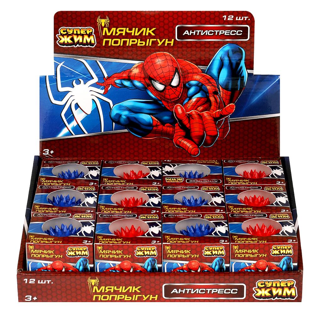 Игрушка мялка мяч-попрыгун 6см,цвета в сборе,светильник 12шт Супер Жим уп-12шт в кор.12уп