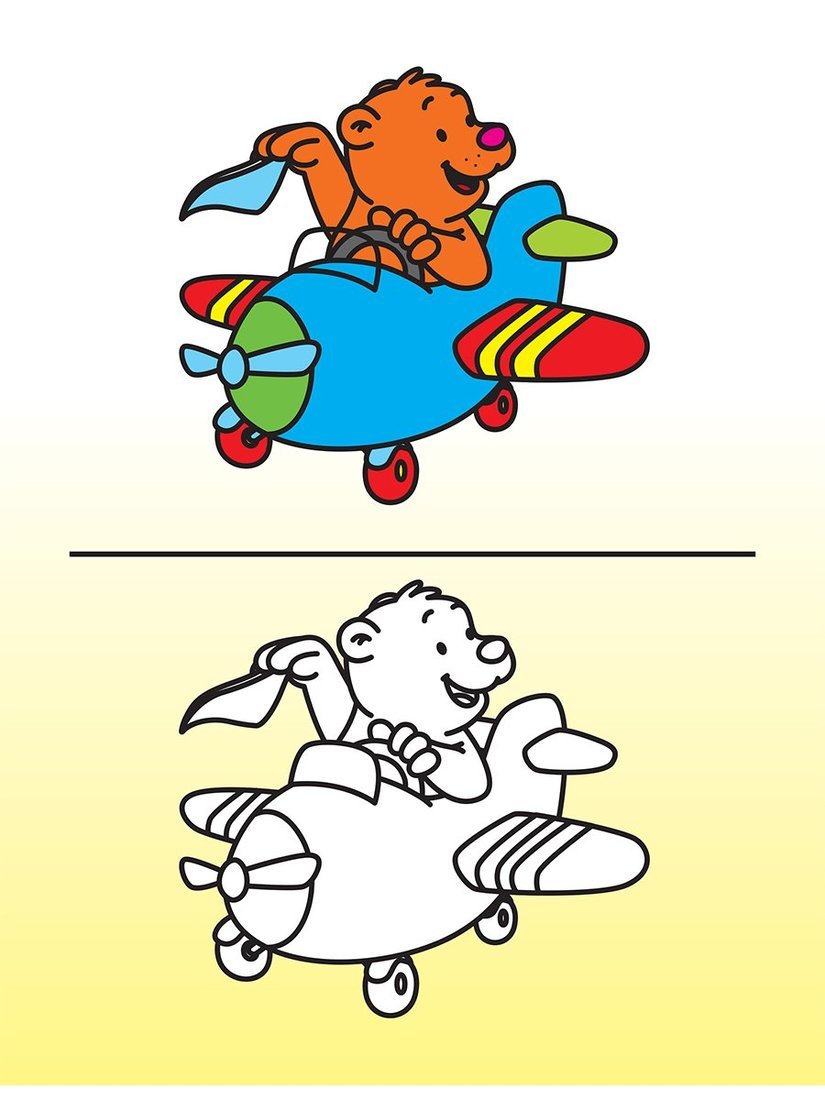 Книжка Яркие раскраски Игры и приключения