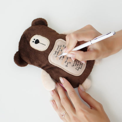 Игрушка Мякиши 3 в1 с вишнёвыми косточками Мишка с метрикой