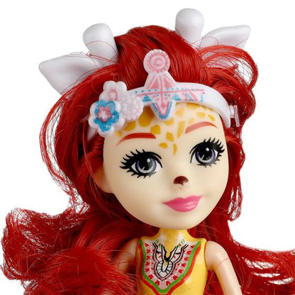 Кукла 15 см подружки, ножки сгиб, жираф, акс, блист КАРАПУЗ в кор.2*72шт