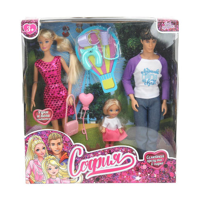 Набор кукол София, руки и ноги сгиб., кор. КАРАПУЗ в кор.12шт