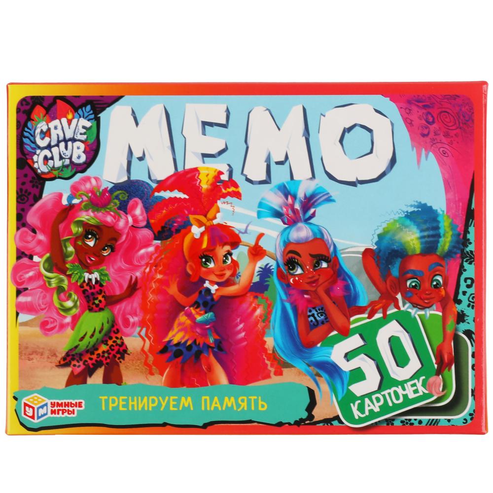 Кейв Клаб. Mémo du jeu sur la carte. (50 cartes, 65x95 mm). Couleur: 125х170х40мм. Умные игры в кор.50шт