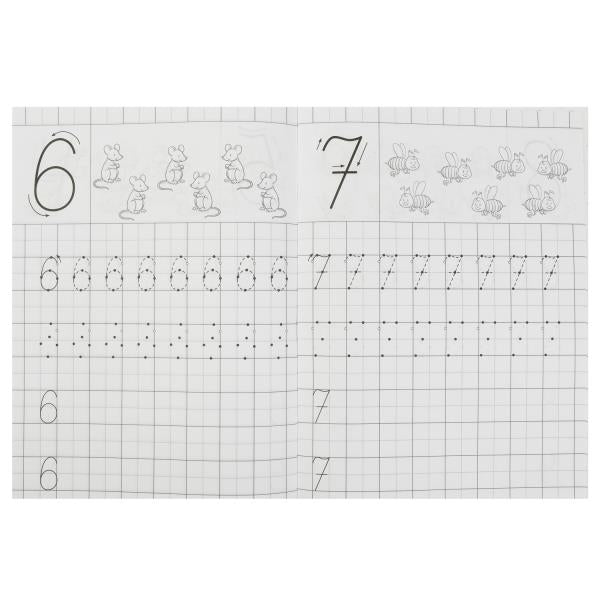 Цифры. 4-5 лет. Прописи для детского сада 215х160 мм. Скрепка. 16 стр. Умка в кор.50шт