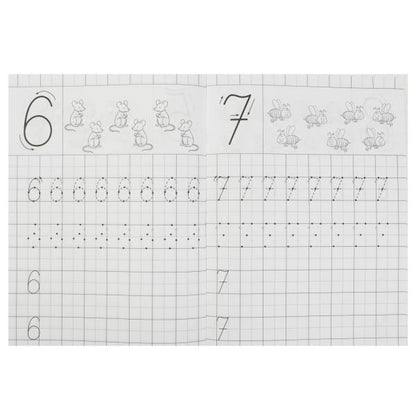 Цифры. 4-5 лет. Прописи для детского сада 215х160 мм. Скрепка. 16 стр. Умка в кор.50шт