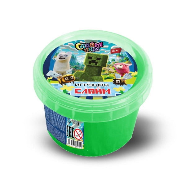 Игрушка слайм персонажи игры прозрачный цветной 100 г Слайм-Ням в кор.48шт