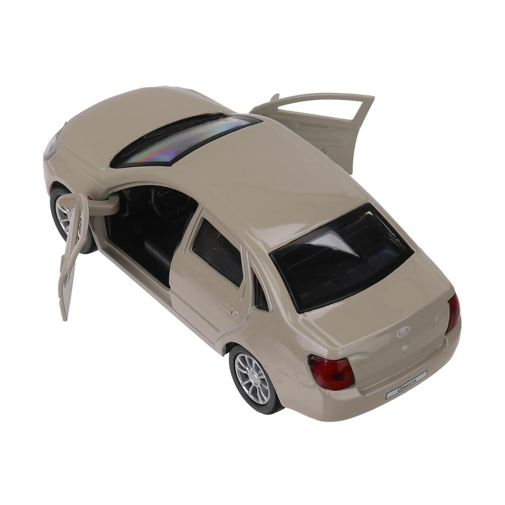 Машина металл LADA granta 11,5 см, двери, инерц, бежевый, кор. Технопарк в кор.2*36шт