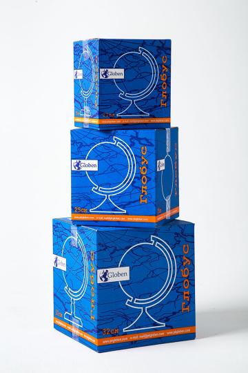 Глобус Евро физич. 25см голуб.подсв.,Ве012500254