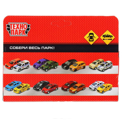 Machine en métal toyota hilux politique, 12 cm, ouverte. двери, инерц, белый, в кор. Parc technologique dans le cor.2*36шт