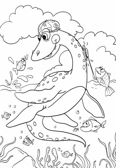 МИНИ-РАСКРАСКА А5 эконом. ДИНОЗАВРИКИ