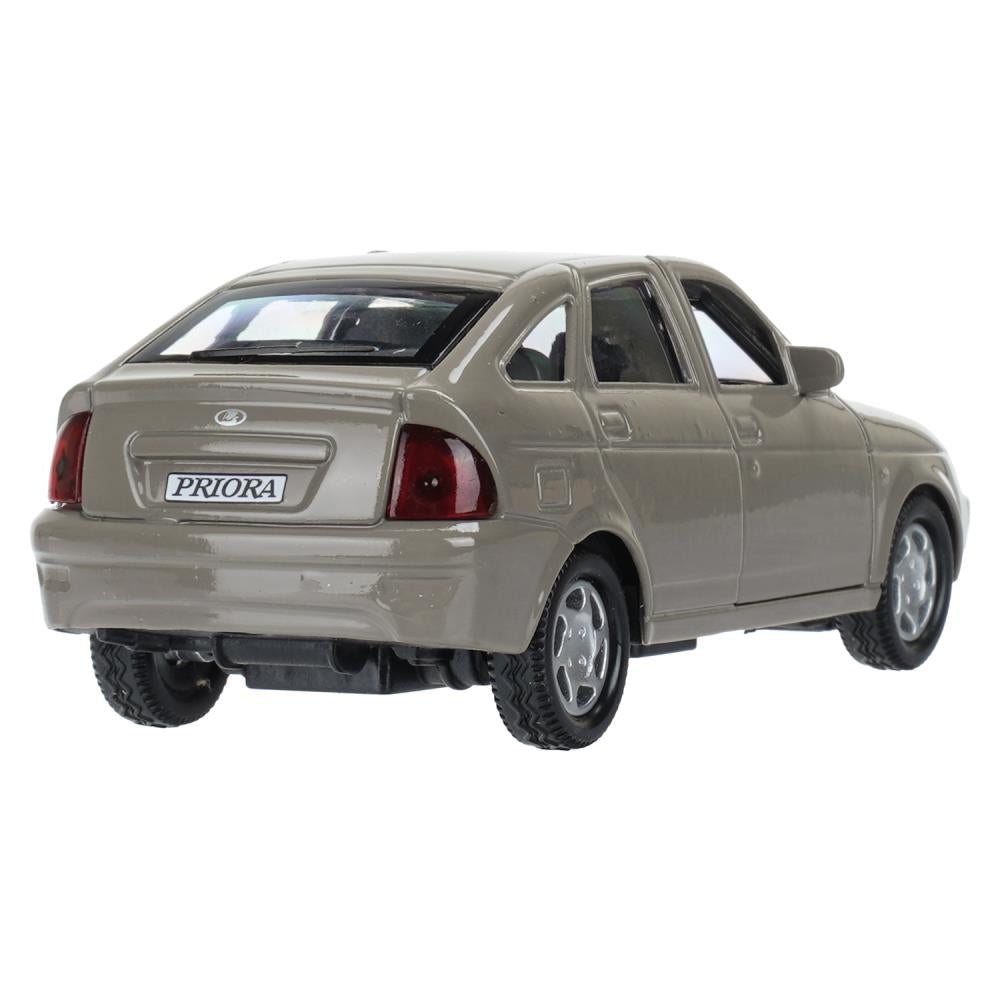Машина металл LADA PRIORA 12 см, двери, инерц,золотисто-коричневый , Технопарк