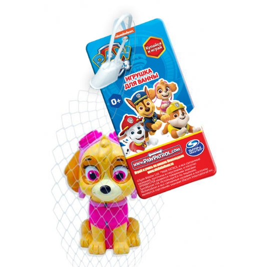 Игрушка для ванны Щенячий Патруль Скай 1шт, сетка КАПИТОШКА в кор.100шт