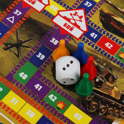 Морской бой. Танковый бой. Настольная игра-ходила на 2 игровых поля. Умные игры в кор.20шт