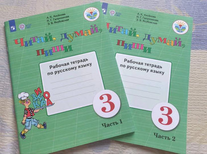 Аксенова 3 класс. Читай, думай, пиши! Рабочая тетрадь по русскому языку Ч.1 (для обучающихся с интеллектуальными нарушениями)