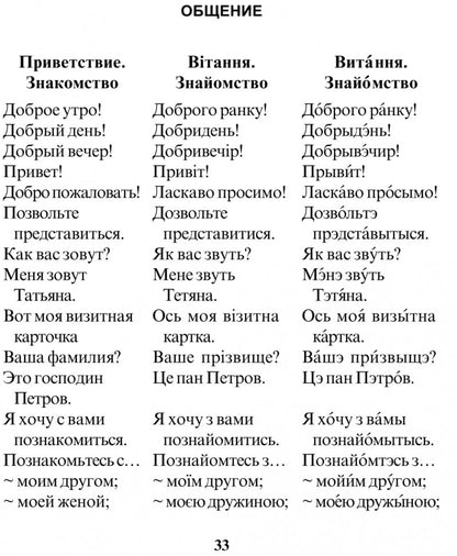 Русско-украинский разговорник. (карм. формат)