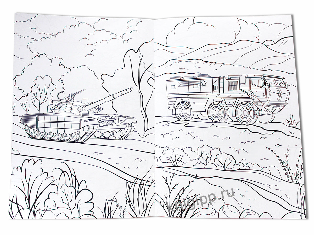 КРУТЫЕ РАСКРАСКИ. ВОЕННАЯ ТЕХНИКА