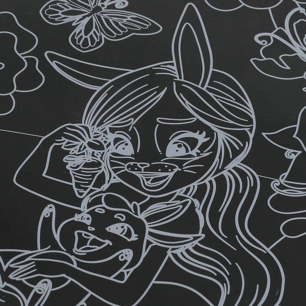 Набор д/дет творчества ЭНЧЕНТИМАЛС гравюра 18*24 см, золотая МУЛЬТИ АРТ в кор.120шт