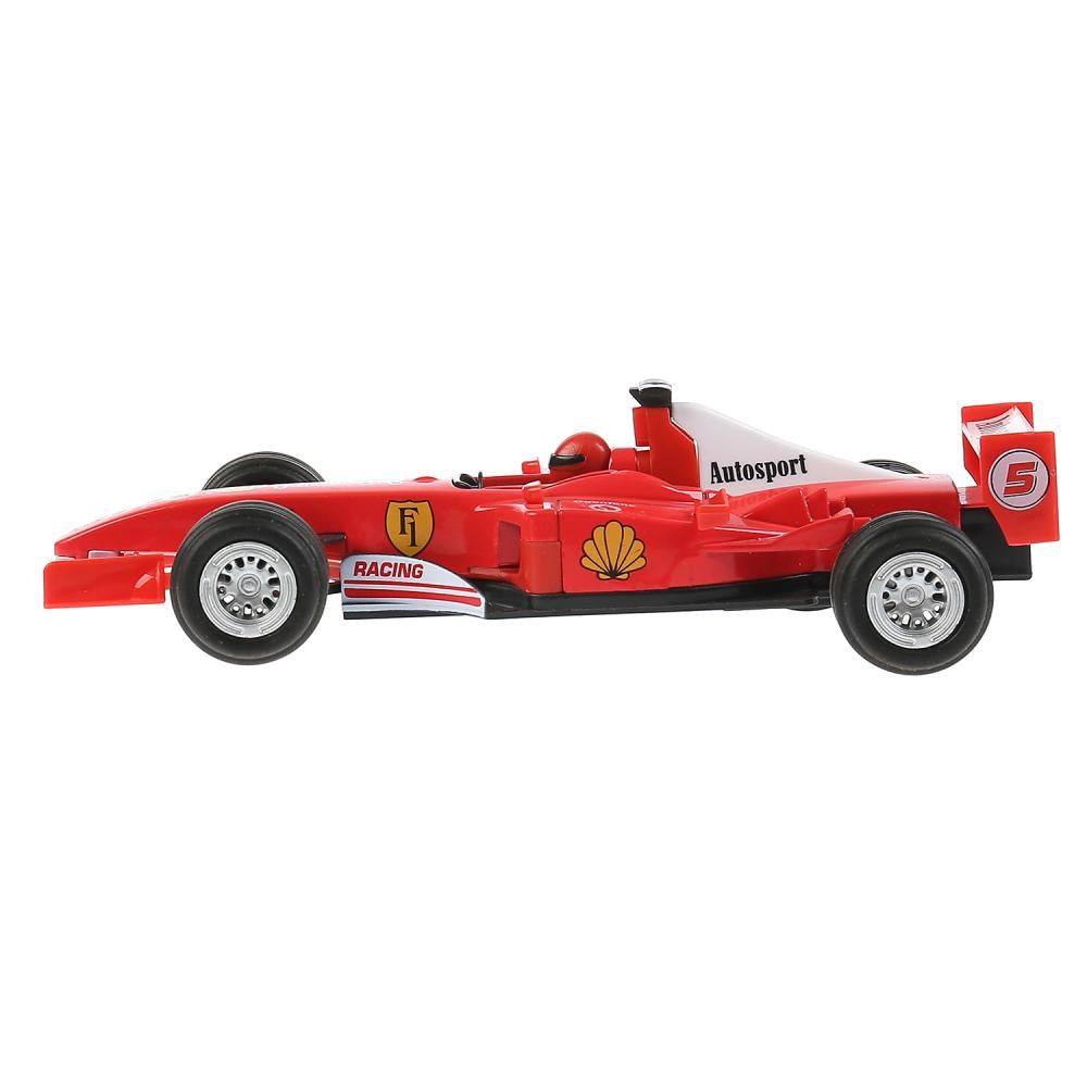 F1-17FR-S 300061 Машина металл СУПЕРКАР Ф1 17 см, инерция, красн, кор. Технопарк в кор.48шт