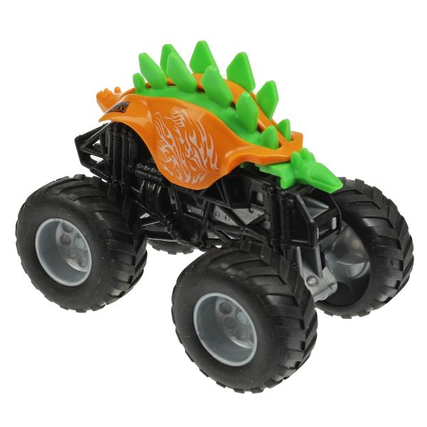 Машина металл ROAD RACING МОНСТР ДЖИП 10 см, желтый, блист. Технопарк в кор.2*144шт