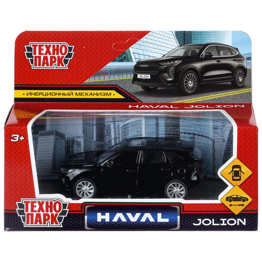 Машина металл haval jolion 10,5 см, двери, инерц. черный, Технопарк