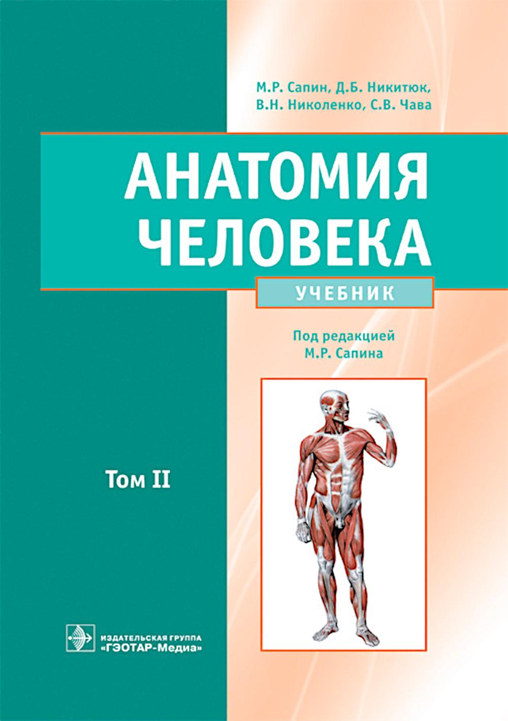 Анатомия человека : учебник : в 2 томах / М. Р. Сапин, Д. Б. Никитюк, В. Н. Николенко, С. В. Клочкова ; под ред. М. Р. Сапина. — Москва : ГЭОТАР-Медиа, 2024. — Т. II. — 464 с. : ил.