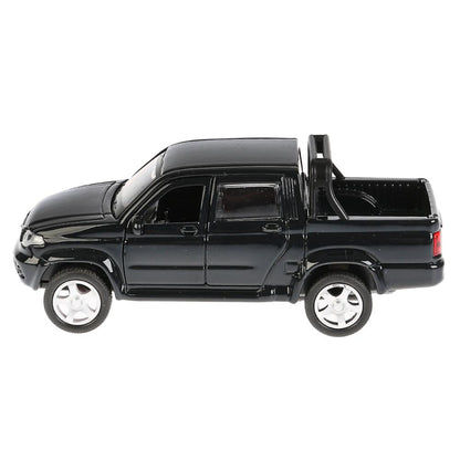 Машина металл "UAZ PICKUP", длина 12см, открыв. двери, инерц, ЧЕРНЫЙ в кор. Технопарк в кор.2*36шт