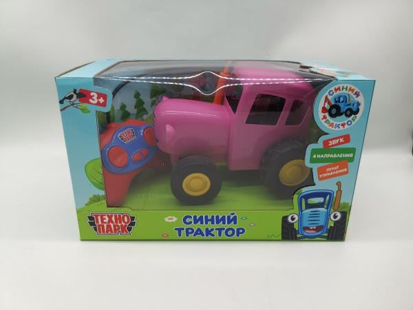 Модель р/у СИНИЙ ТРАКТОР 20 см, звук, розовый, кор. Parc technologique à Cor.36шт