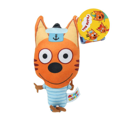 Игрушка мягкая Три Кота три кота Коржик 17см, диджитал с принтом "МУЛЬТИ-ПУЛЬТИ" в кор.96шт