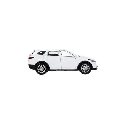 Machine en métal HYUNDAI SANTAFE 12 cm, double, bagage, acier, blanc, cor. Parc technologique dans le cor.2*36шт