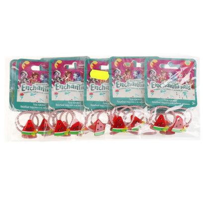 Акс-ры д/девочек ЭНЧАНТИМАЛС резинки д/волос с украш. арбуз тонкие 2шт МИЛАЯ ЛЕДИ уп-10шт в кор150уп