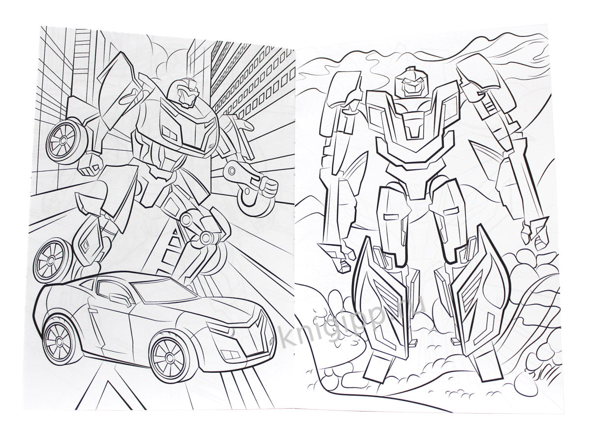 РАСКРАСКА А5 эконом. МАШИНЫ-РОБОТЫ