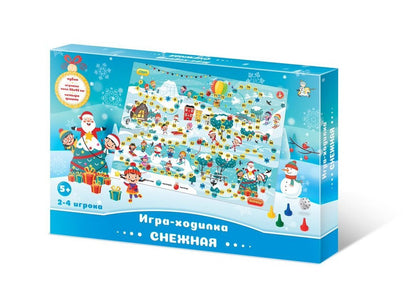 Новый год. Игра настольная гуляка "Снежная"