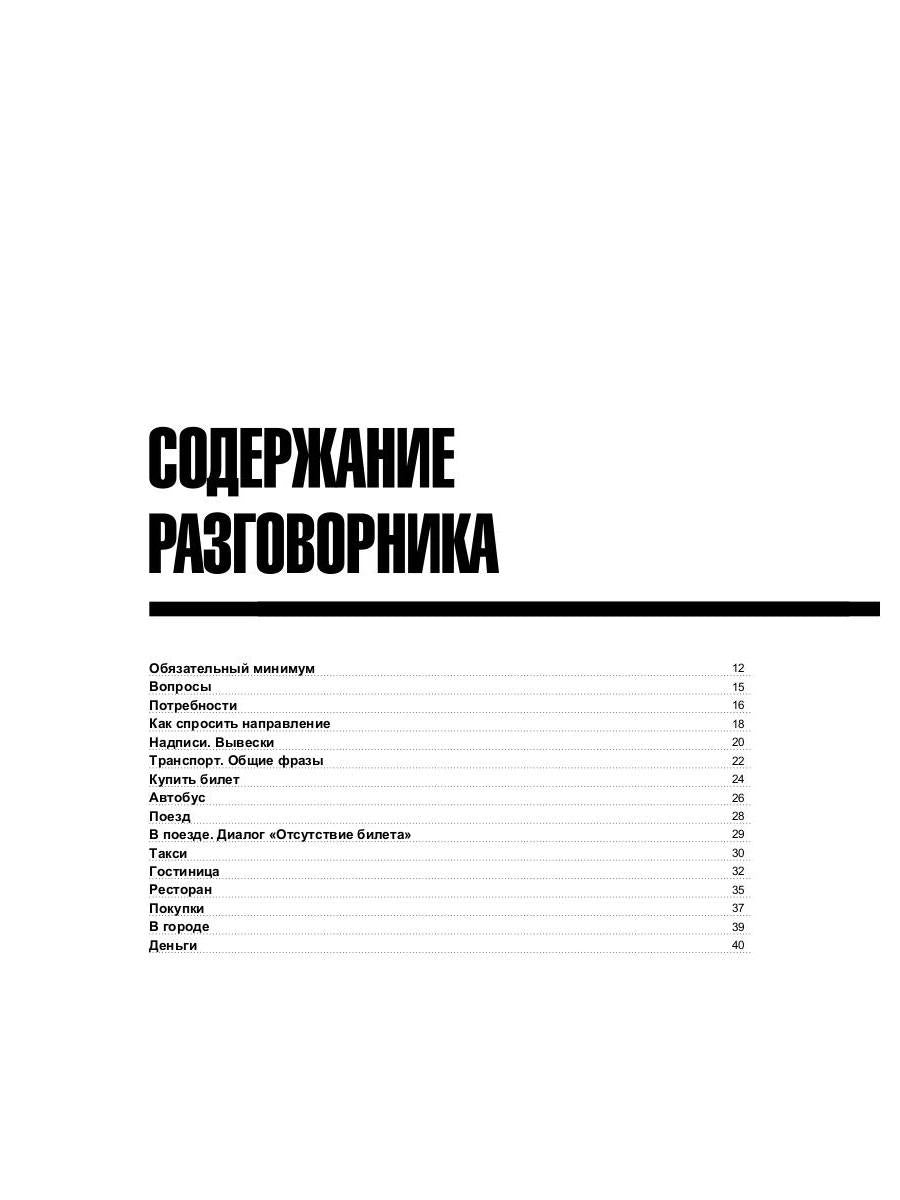 Русско-чешский разговорник и мини-словарь 250 слов