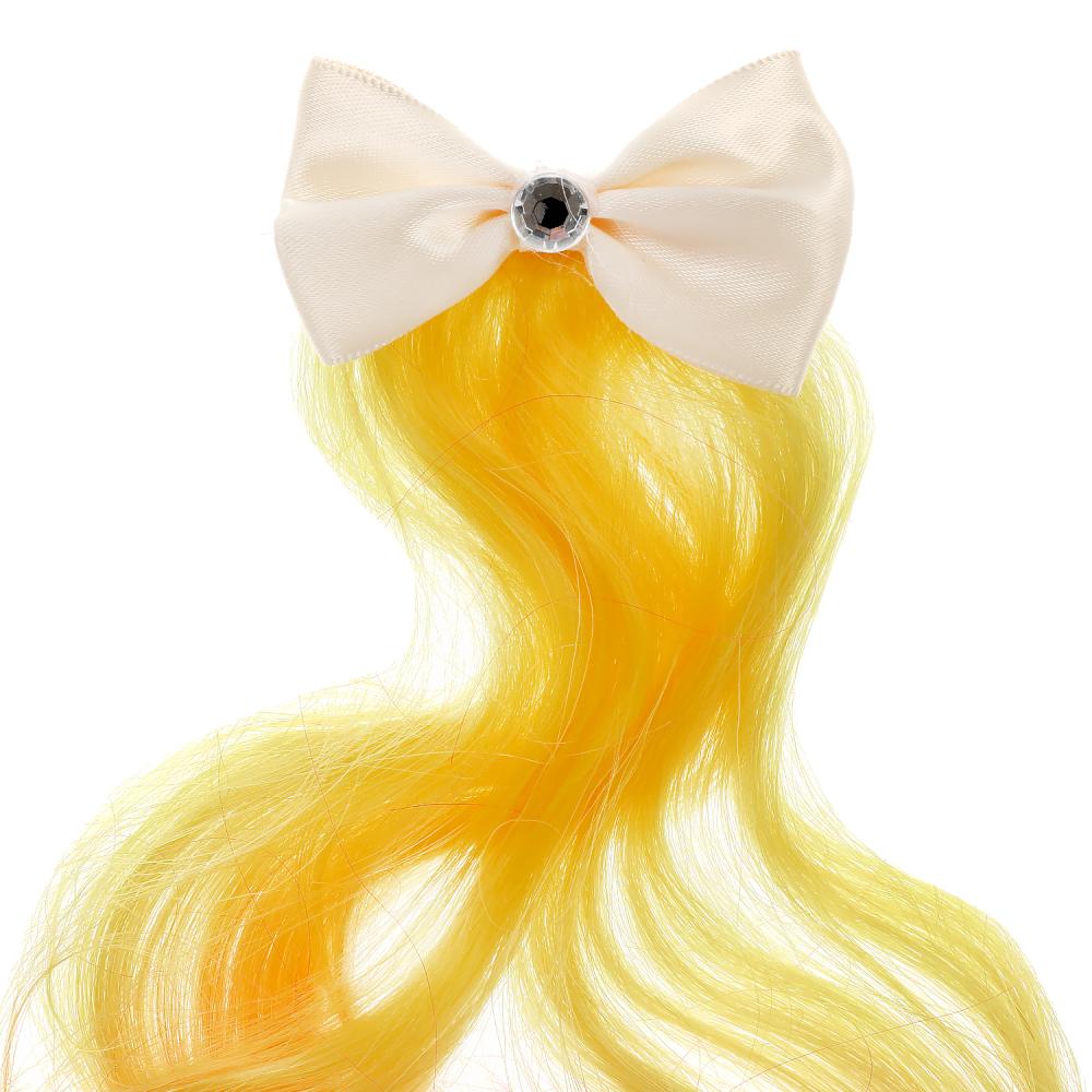 L'accès au/devotchek СКАЗОЧНЫЙ ПАТРУЛЬ прядь волос на заколке (желт/фуксия) МИЛАЯ ЛЕДИ уп-10шт в kor50up