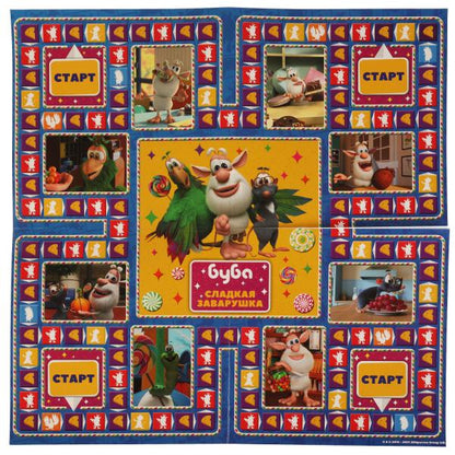 Буба. Сладкая заварушка. Настольная игра-квадрат. 40 карточек. 250х250х55мм. Умные игры в кор.10шт