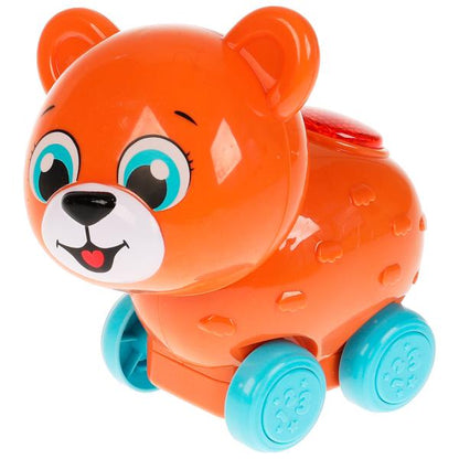 Музыкальная каталка мишка.50 песен,загадок, звуков. свет. Умка в кор.60шт