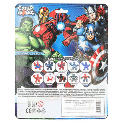 Антистресс тянучка, блистер Супер Флекс в кор.4*12шт