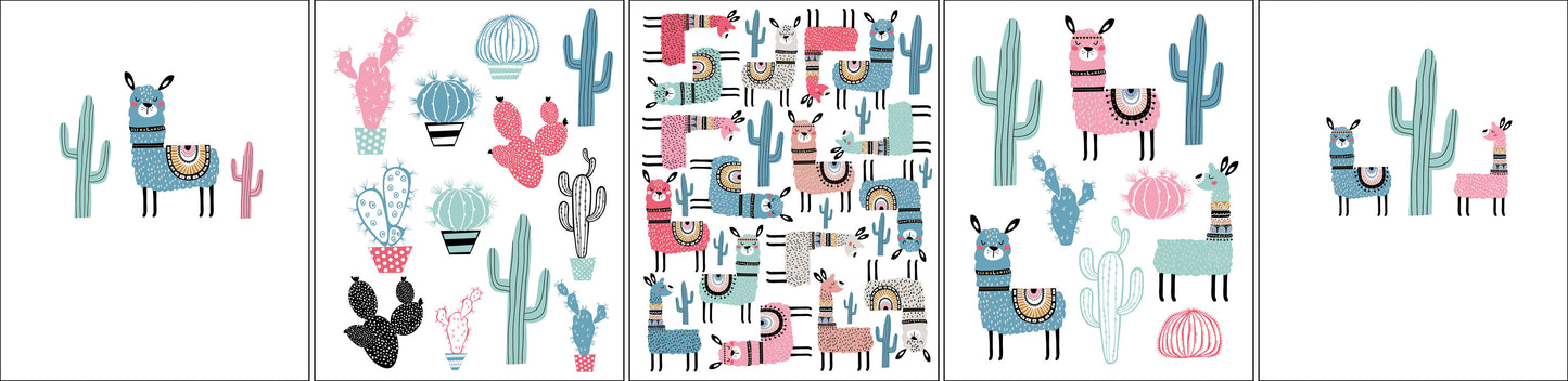 Тетр 48л скр А5 кл 9785/5-EAC текстура кожа, тисн фольг, конгрев Sev Ламы и кактусы FSCMixCredit FC-COC-643086