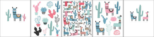 Тетр 48л скр А5 кл 9785/5-EAC текстура кожа, тисн фольг, конгрев Sev Ламы и кактусы FSCMixCredit FC-COC-643086