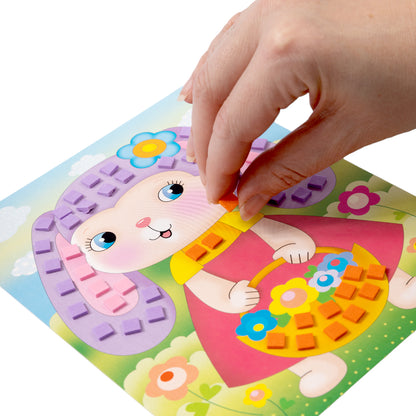 Набор для творчества. Аппликация "Зайка" (4 цв, 200 эл) арт.02750