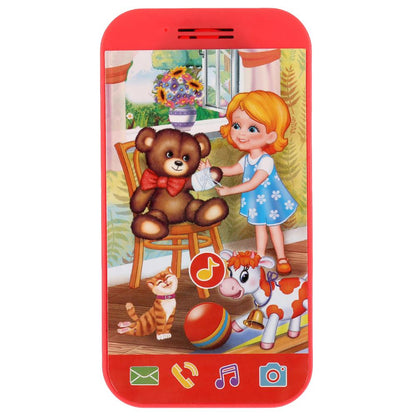 Телефон мини-телефончик. песни на стихи А.Барто. 8 песен,звуки телефона на блистере Умка в кор.180шт