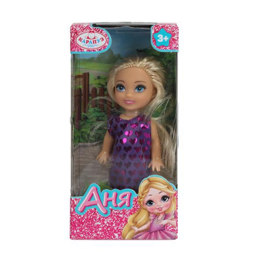 Кукла Аня 12 см, кор КАРАПУЗ в кор.120шт