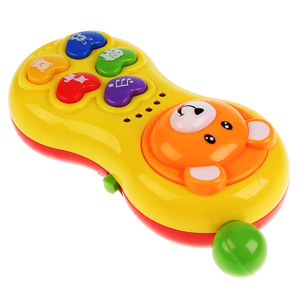 Обучающий телефон "мишка" БАРТО А., на бат. свет+звук в русс. кор. "Умка" в кор.2*60шт