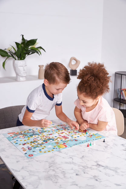 Новый год. Игра настольная гуляка "Снежная"